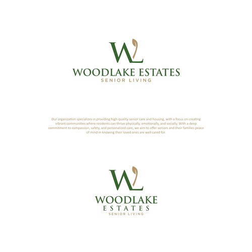 Create an Iconic Logo for Our Senior Living Community - Woodlake Estates Senior Living Design by megawon®
