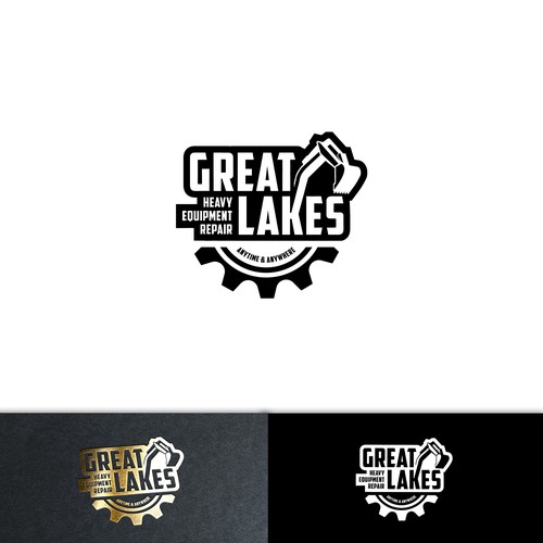 Creative design for heavy equipment repair in the state of Michigan Design by aeropop