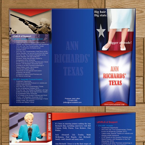 CREATE Brochure for FILM Ann Richards Texas' デザイン by Ken-cambodia