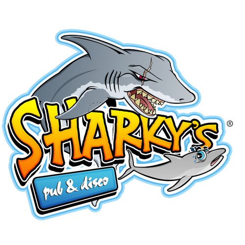 SHARKY'S PUB & DISCO | Logo design contest