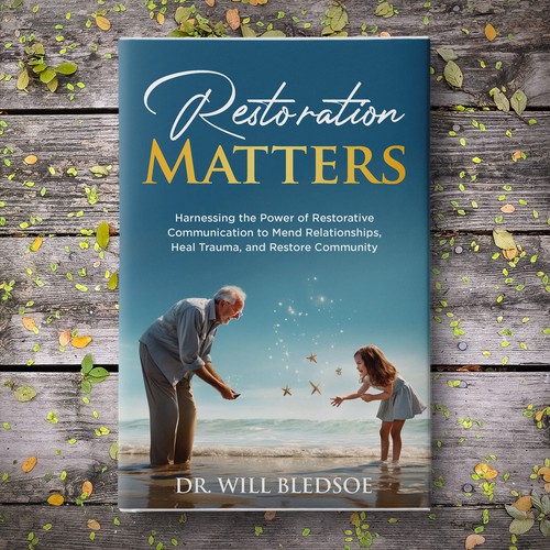 Design a book cover for a book about restorative communication Design by Sam Arts✮⋆˙