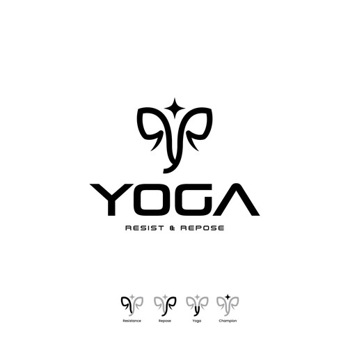 punk-rock elephant logo, for conflict yoga specialists. Design von Neutra®