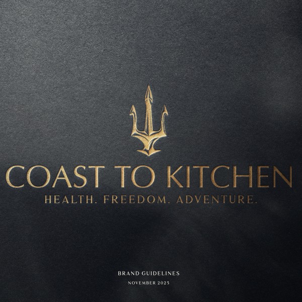 Coast to Kitchen logo and brand guidelines design