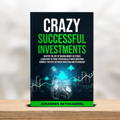 Powerful Book Cover for an Investing book that helps to Build Wealth in the Stock Market Design by T.Primada