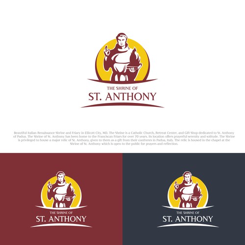 Create engaging new logo for the Catholic Shrine of St. Anthony Design by PinkPanda12