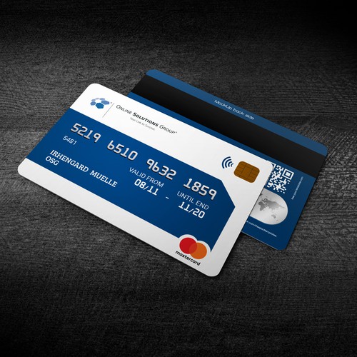 Employee Credit Card for Online Marketing Agency | Business card contest