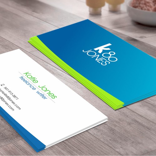 Design di Design a business card with a millennial vibe for a freelance writer di Artvisto