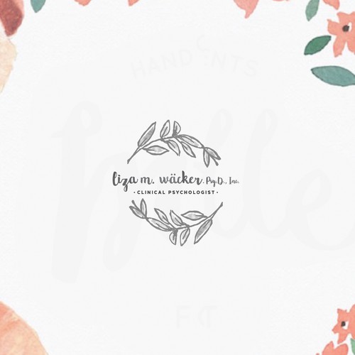 Psychologist needing a delicate, feminine watercolor style tree, branch or leaf logo デザイン by artaza.
