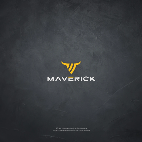 Need a modern abstract bull and M logo for our concrete construction company named Maverick. Design by Ikim