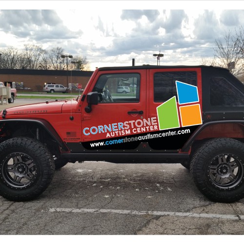 Cool Jeep wrap for Autism Center | Car, truck or van wrap contest