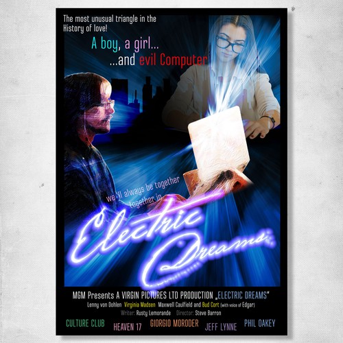 Create your own ‘80s-inspired movie poster! Diseño de DNP design