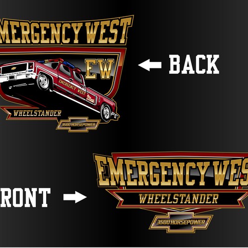 New t-shirt design wanted for Emergency West Wheelstander Ontwerp door novanandz
