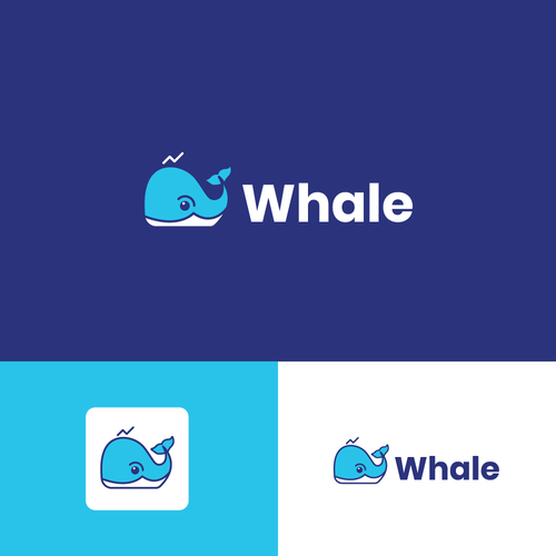Whale mobile app logo Ontwerp door Apinspires