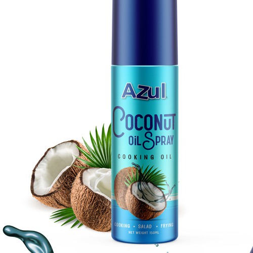 コンペ「Create Product Extension for Azul Coconut Product - Azul Coconut Oil Spray」のデザイン by Nutty Design Studioさん 