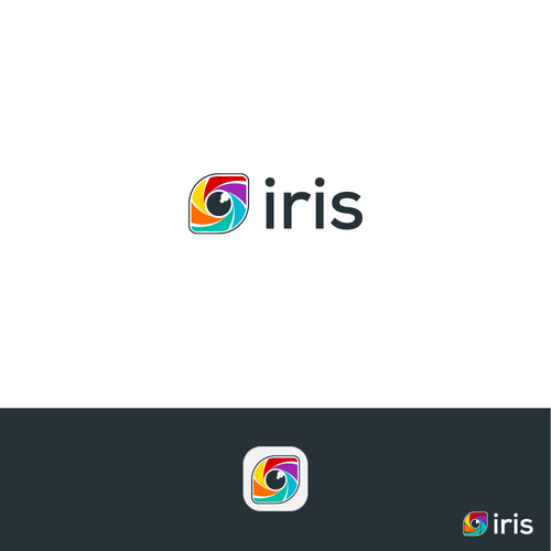 Logo for Iris, the decentralized alternative to social media giants Design by ndra.