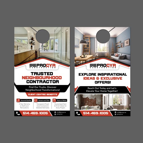 Best Door Flyer for general contractor Design by idea@Dotcom