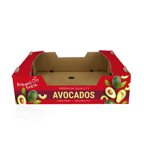 Avocado export box design Design by ag16
