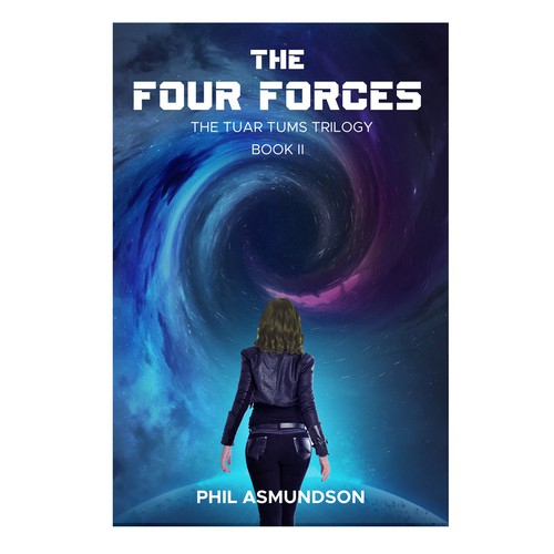 Book cover for second book in hard science fiction novel trilogy Design by M O N O L I T H