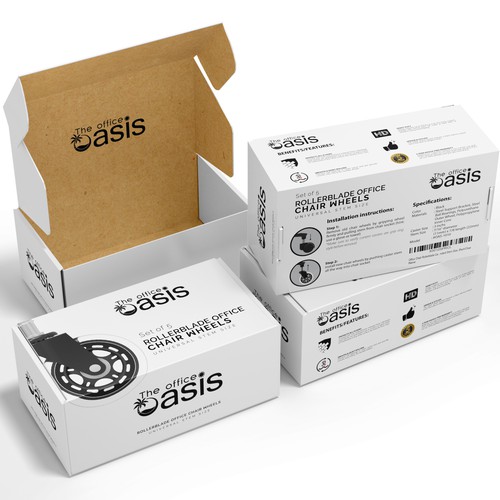 Create Amazing product packaging for office chair wheels Product