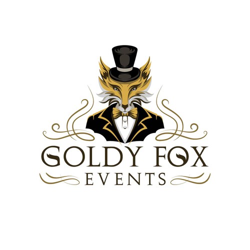 Design a Chic and Stylish Fox Logo for Our Elegant Wedding and Event Rental Business: Goldy Fox Events Design by A I D A