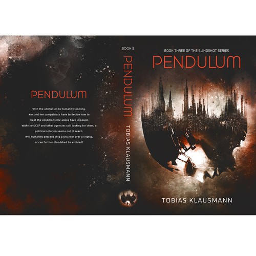 Book cover for SF novel "Pendulum" Design by zeIena ◣_◢