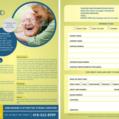 Design 2-page brochure for start-up medical device company Ontwerp door hasteeism