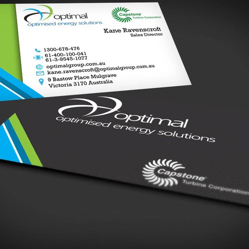 Create new business cards for Optimal Group Design réalisé par Creative Catcher