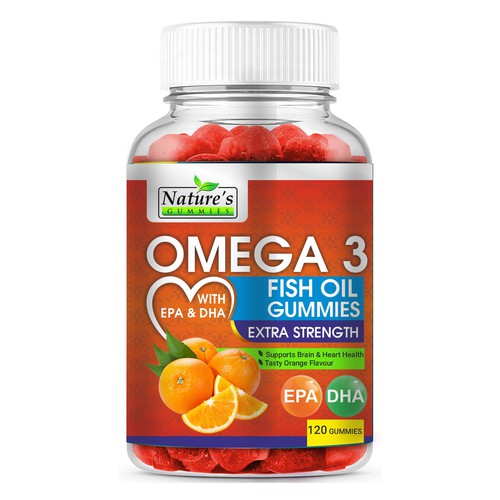 Diseño de Tasty Omega 3 Fish Oil Gummies Design needed for Nature's Gummies de Hanisha P Patel