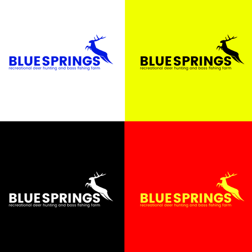 Logo for our Der hunting and bass fishing recreational farm Design by raheesahmed