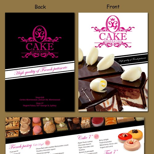 New postcard or flyer wanted for Cake Generation Design por CountessDracula