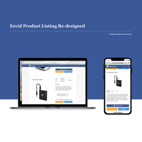 section of web page design, desktop only Design by aimyimey