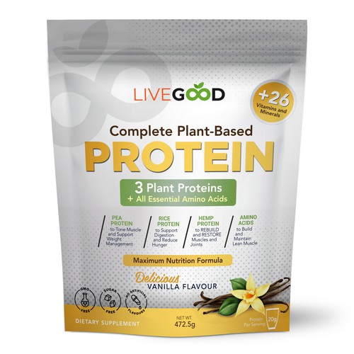 ***GUARANTEED PRIZE*** - LABEL DESIGN for Protein Powder -*****NEW***** Design by ag16