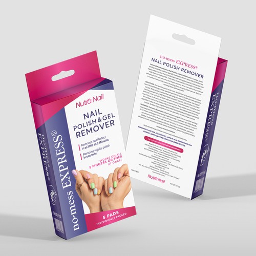 Nutra Nail Gel Remover Design by SRGrafica