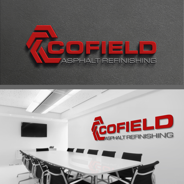 Design by IndahSyafri titled "LOGO FOR COFIELD ASPHALT REFINISHING "
