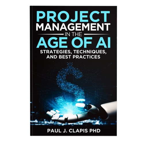 Simple, professional cover for a business book about Artificial Intelligence Design by anisha umělec