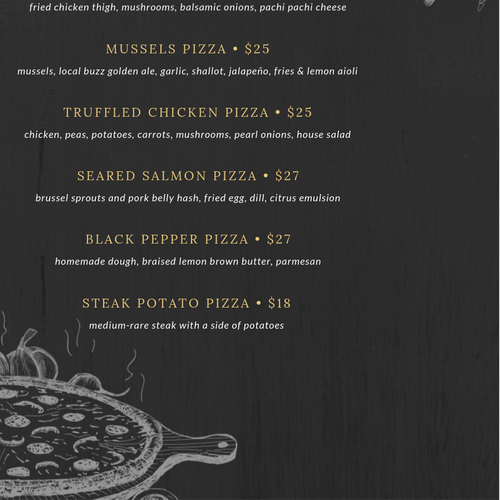 Menu contest entry by Sara Yanny