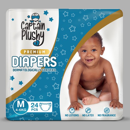 Packaging for playful baby diapers brand Design by Rajith Shantha