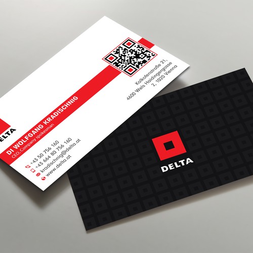 DELTA Business Card Relaunch Design by prosenjit_P