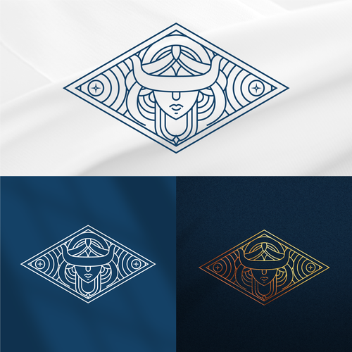 Fortuna Goddess Logo for Luxury French Jewelry House Design by Reka Rekzer