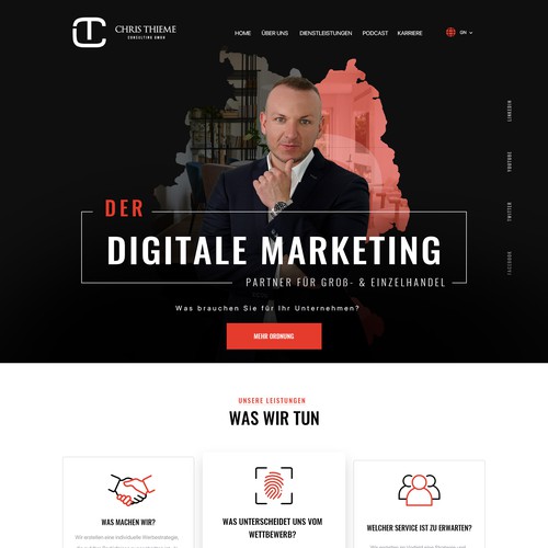 Web page design contest entry by Isaac Creative