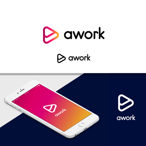New logo for AI-based productivity software "awork" Diseño de Tomillo