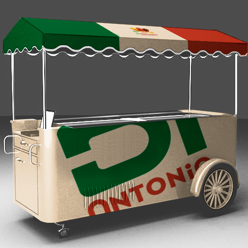 I need a design to customize ice cream cars with logo Di Antonio Gourmet Design by Bruno Nascimento