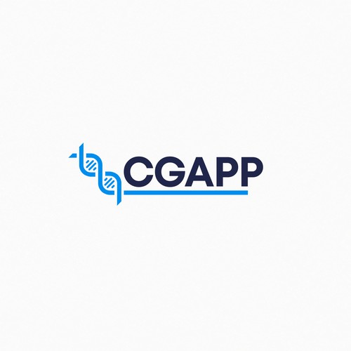 non-profit genetics association logo Design by George d