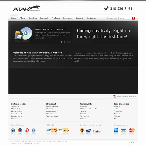 Interactive Services Agency Web Redesign - Award Winner Wanted Design by Netraam