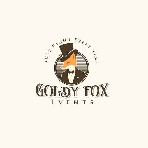 Design a Chic and Stylish Fox Logo for Our Elegant Wedding and Event Rental Business: Goldy Fox Events Design by Luke B.K