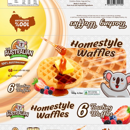 Waffle Packet Design Design by rizal hermansyah