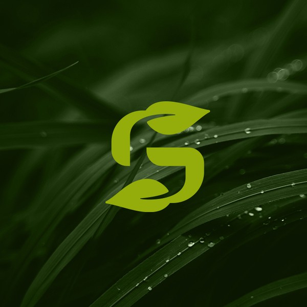 GS Leaf monogram for a landscaping business