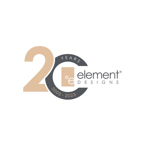 Design Custom High-end Modern Furniture Manufacturer's 20th Anniversary Logo di perféctroll