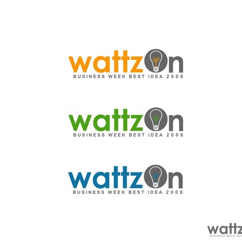 Help WattzOn (BusinessWeek Best Idea 2008) with a new logo Design by ludygrace