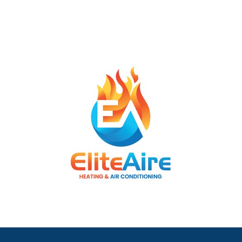 Design Heating and air logo to appeal to high end residential customers  and commercial customers that shows the customer elite por ainatalita